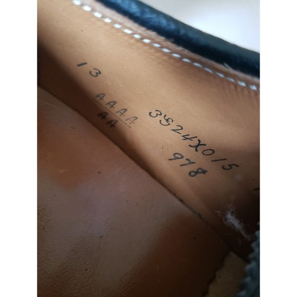 Vintage ALDEN Mens Size 13 Handmade In The USA Black Wing Shoes AAAA/AA - Picture 13 of 16